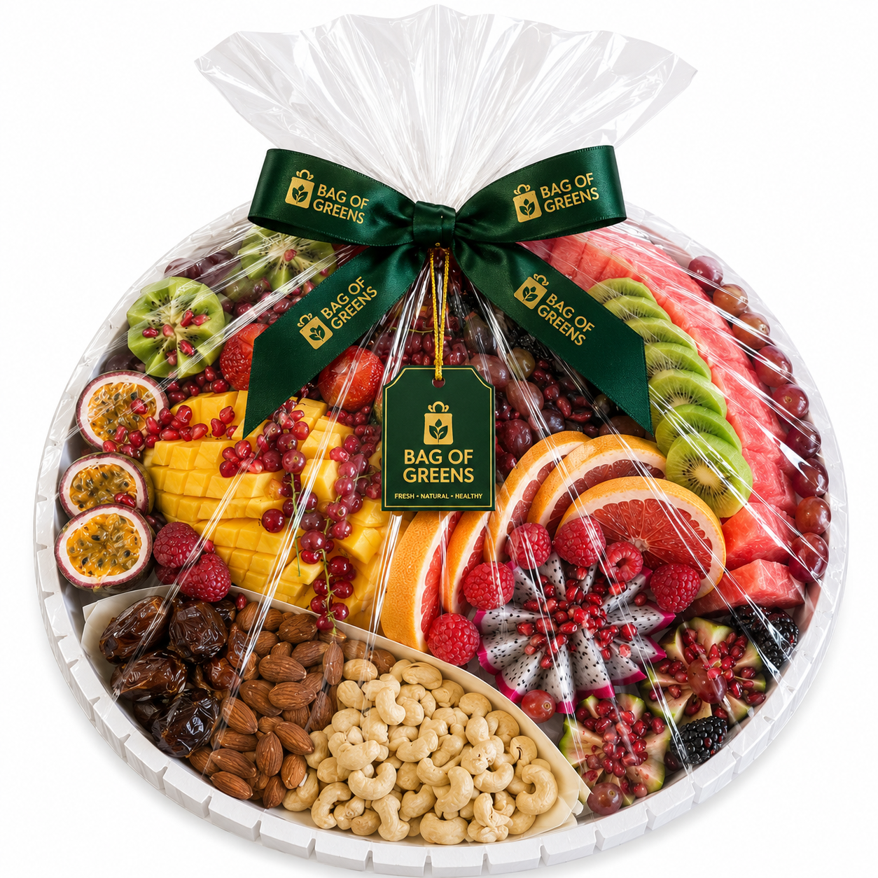 Nuts And Cut Fruits Platter