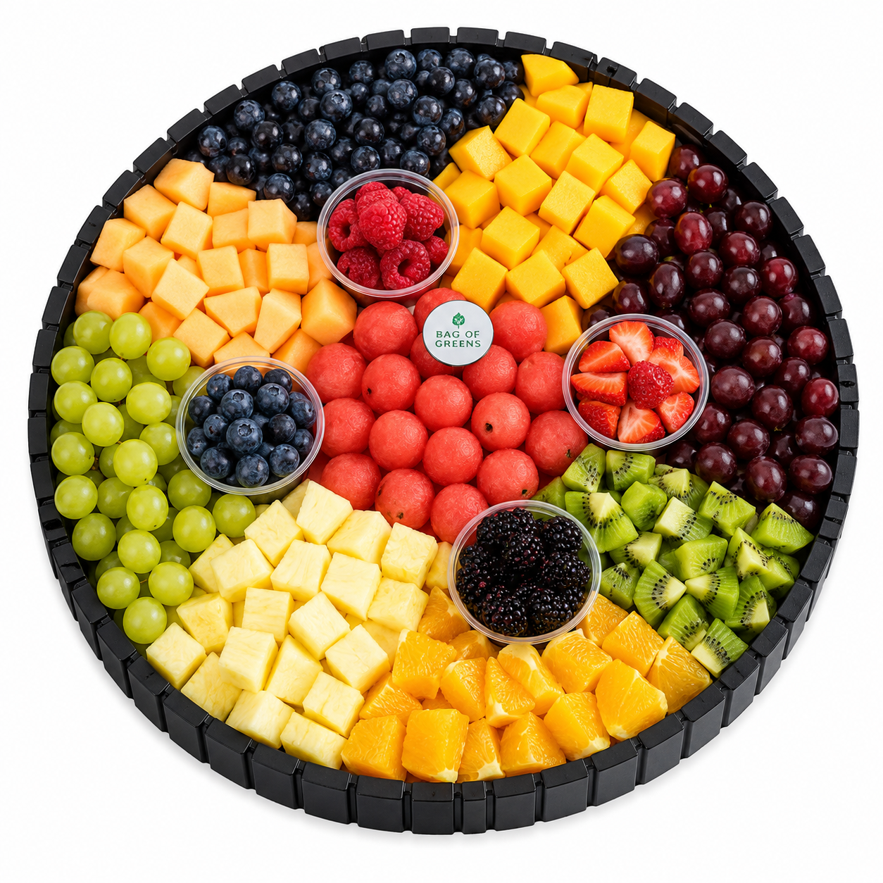 Cubes and Cut Fruit Platter