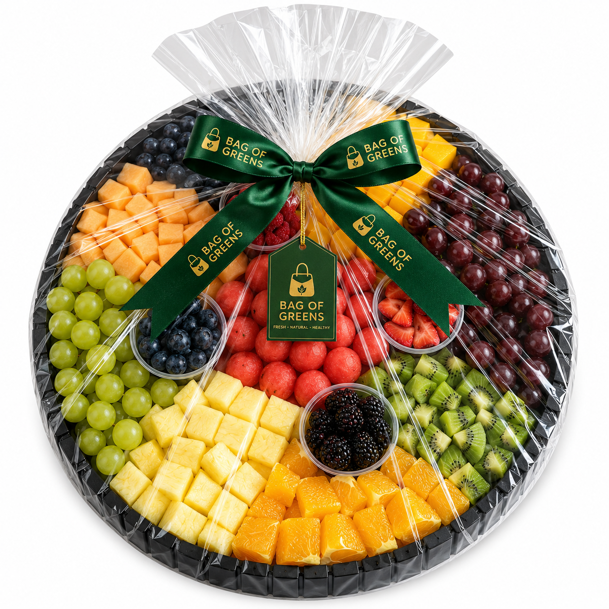 Cubes and Cut Fruit Platter