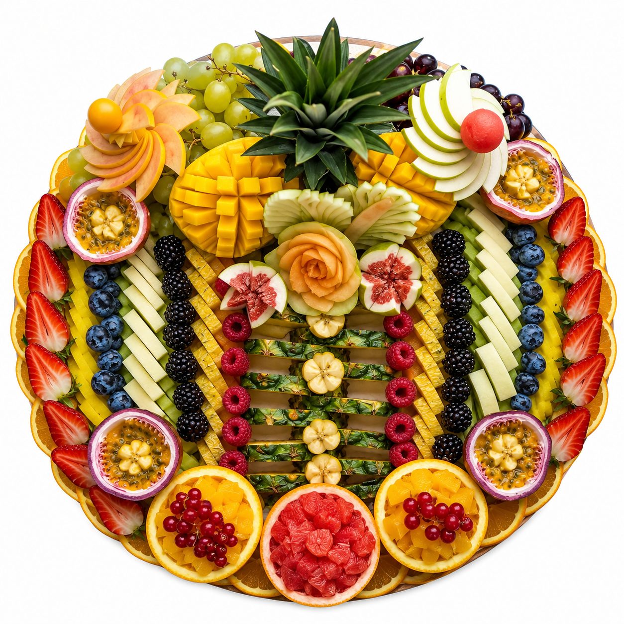 Elegant Circular Fruit Platter