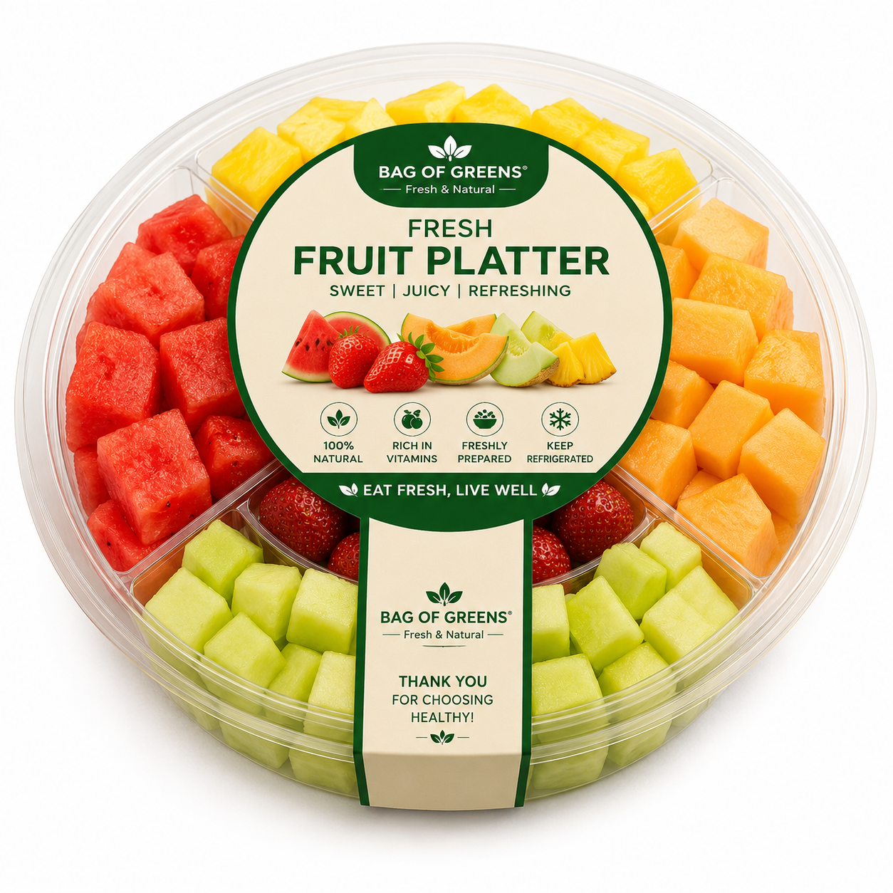 Watermelon & Melon Duo Bowl