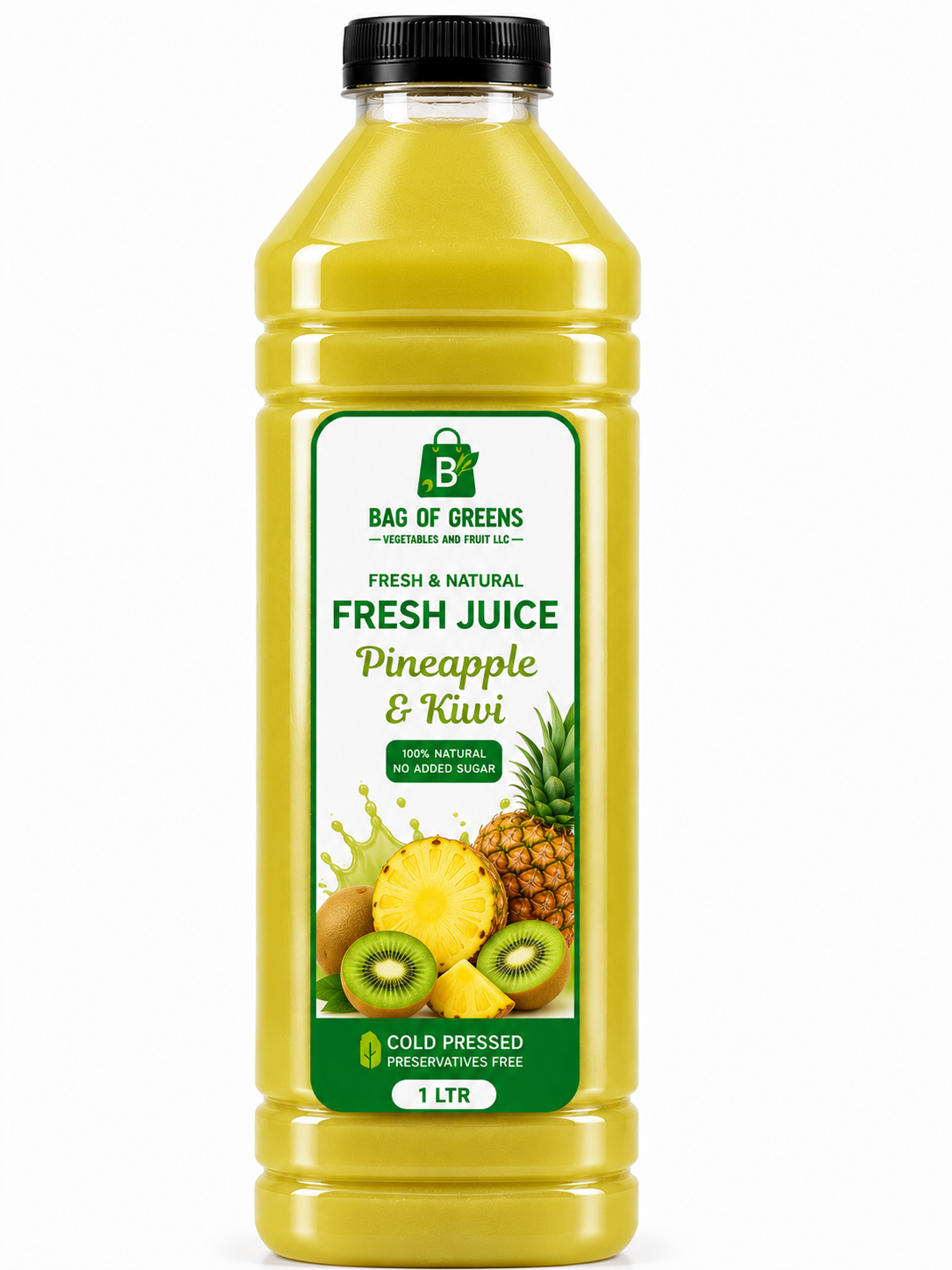 Fresh Juice Pineapple and kiwi