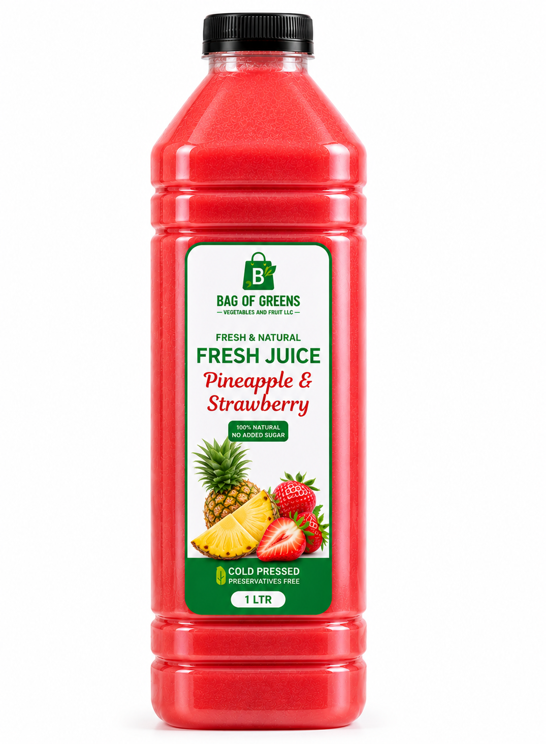 Fresh Juice Pineapple and strawberry