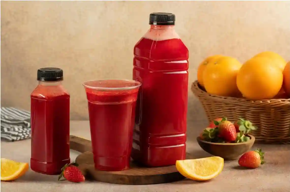 Fresh Juice Orange and strawberry