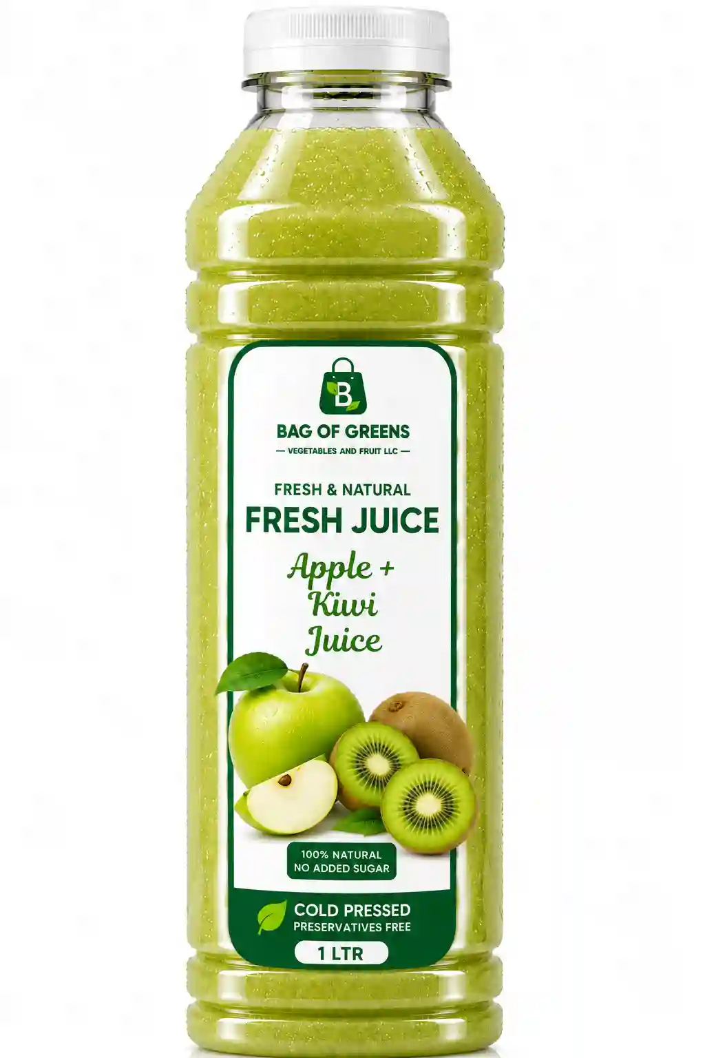Fresh Apple Green, Kiwi Juice