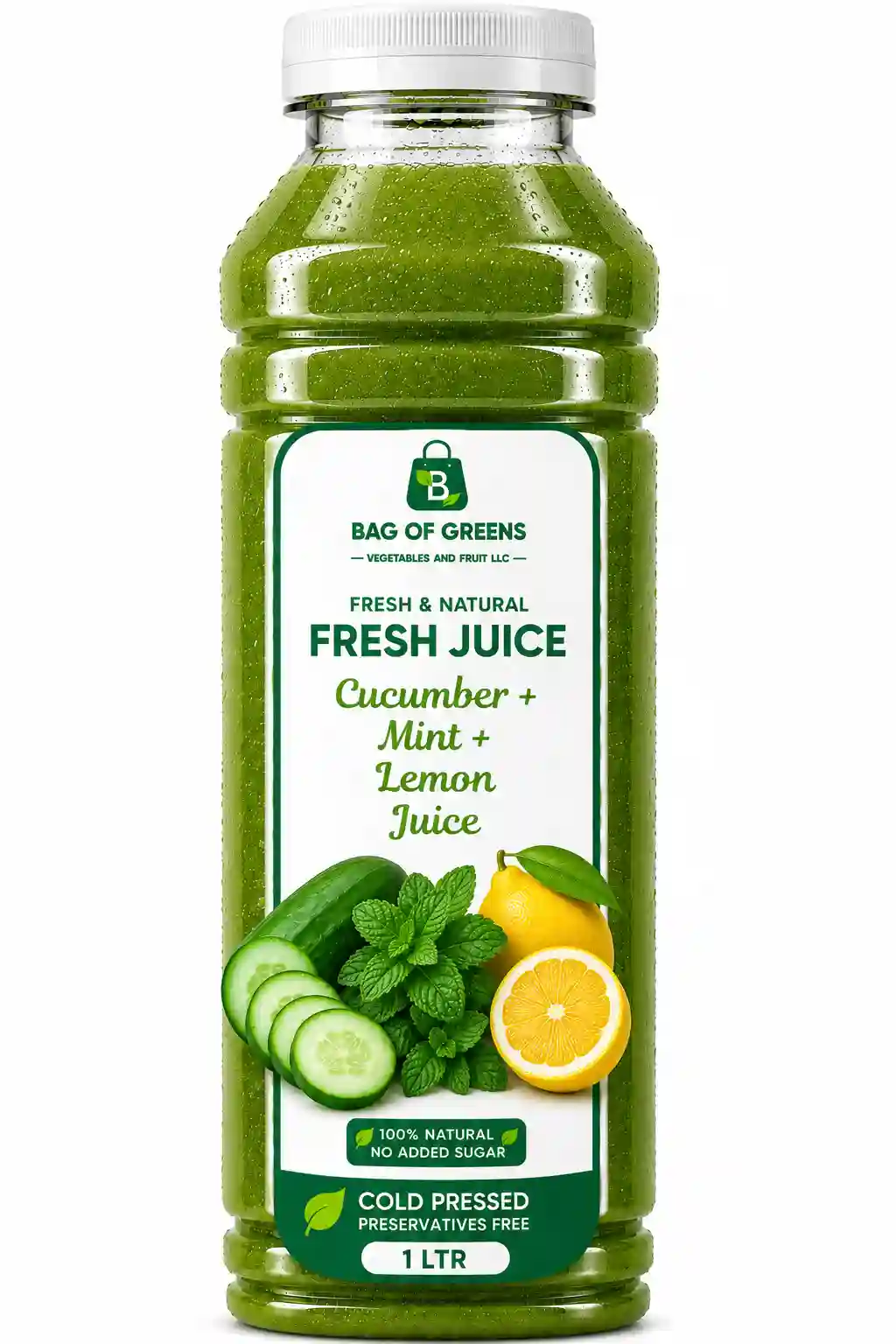 Fresh Cucumber + Mint + Lemon