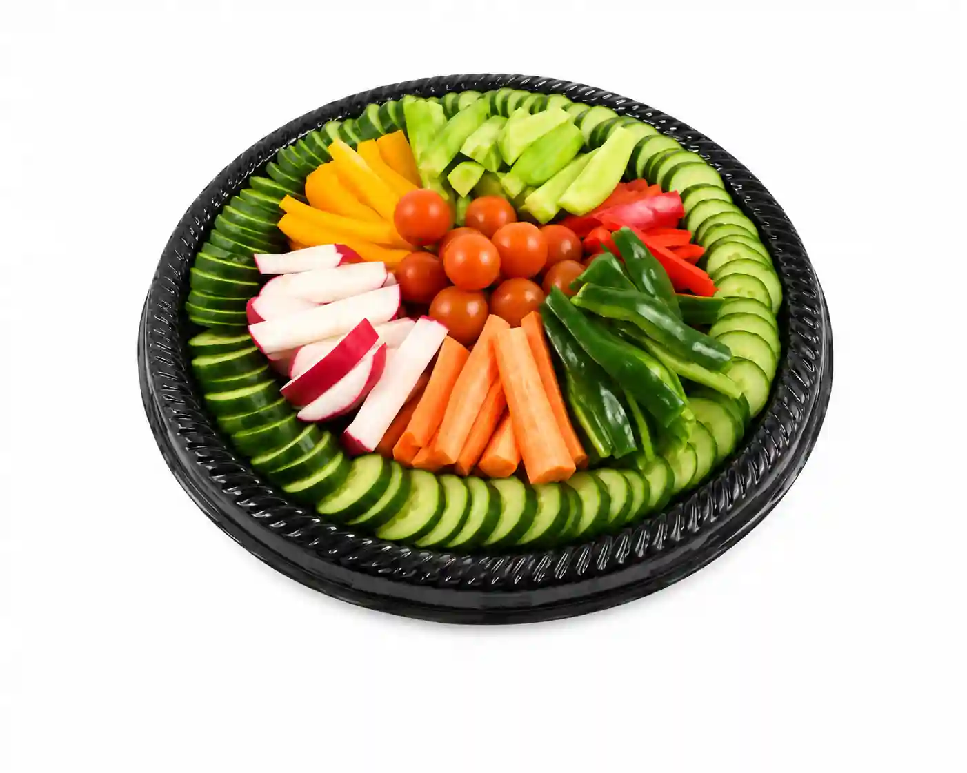 Mixed Round Vegetable Platter (28x28cm)