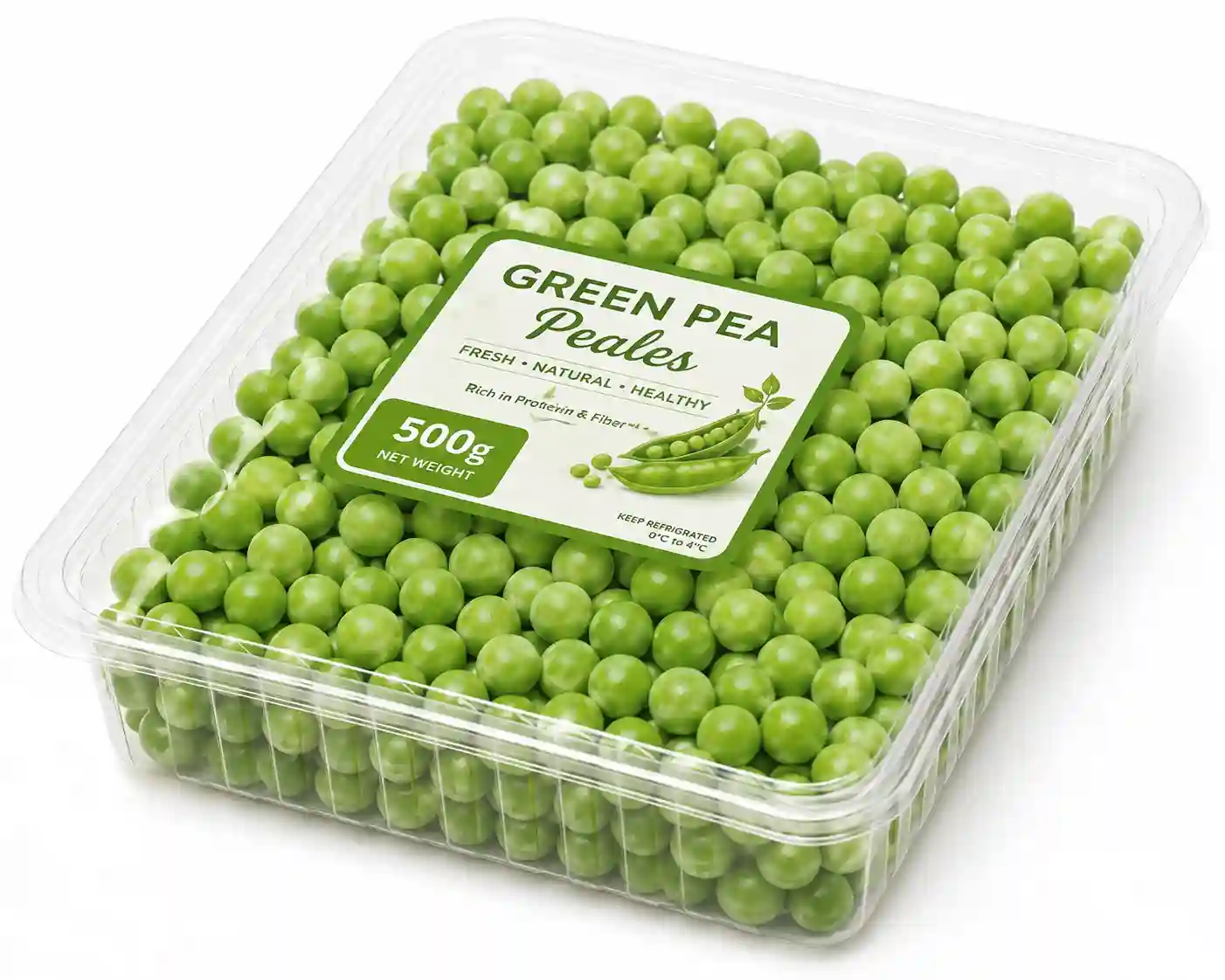 Bag Of Greens  Green Peas Peeled