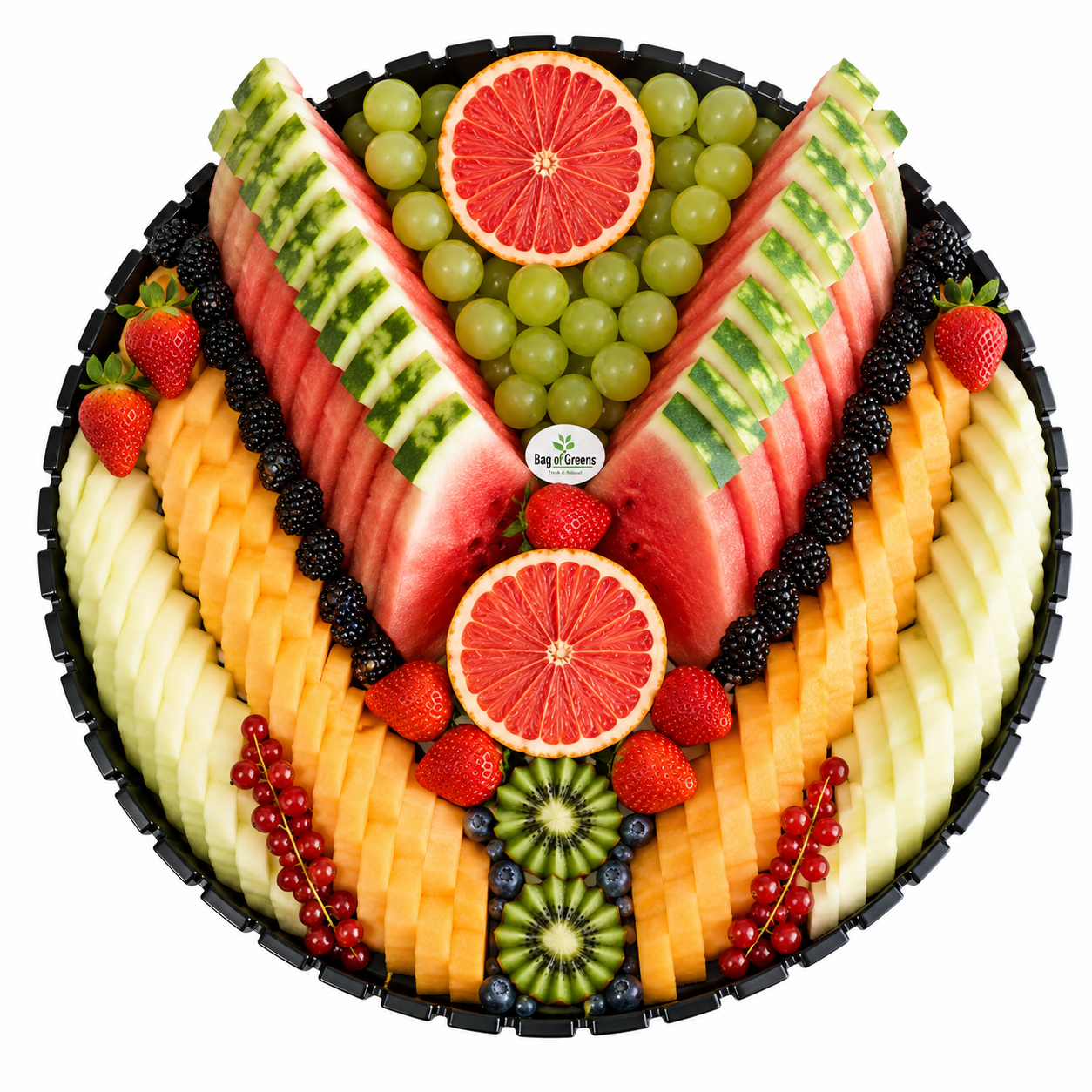 Melons Cut Fruits Platter