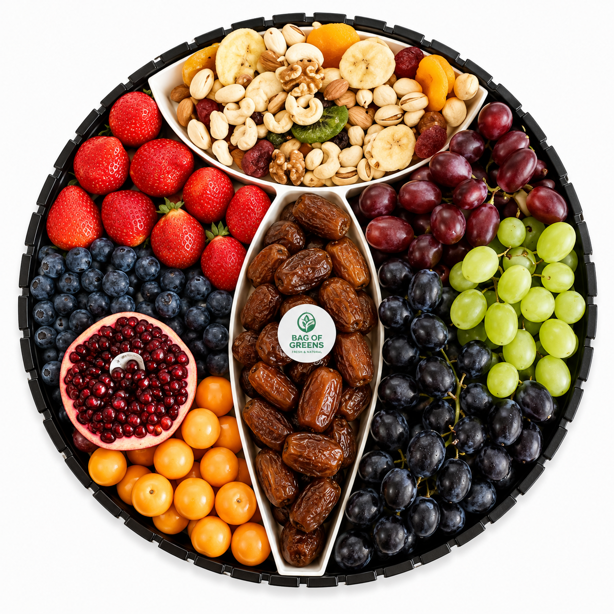Berries & Nuts Round Platter