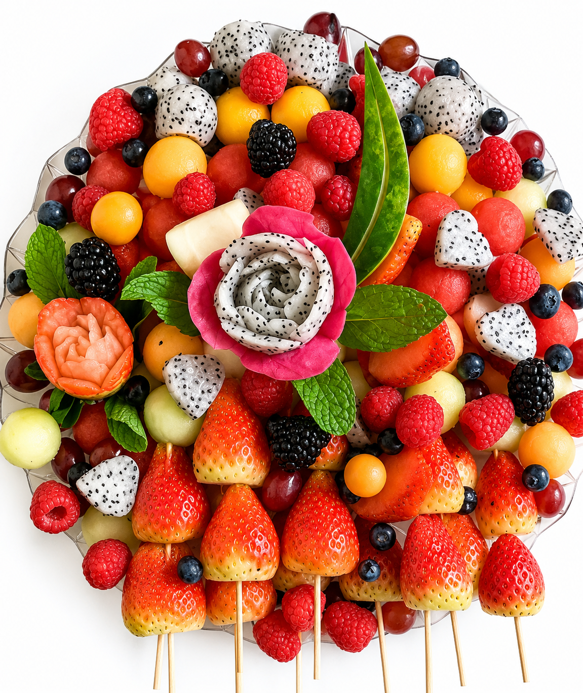 Fruit Platter with 10 Skewers