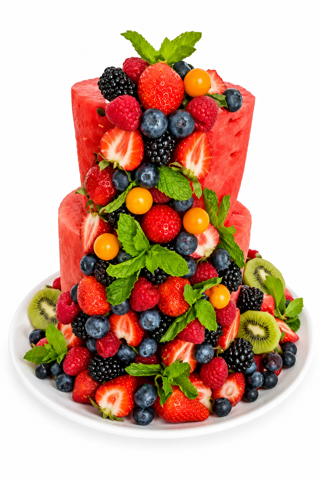 2 Layer Watermelon Cake