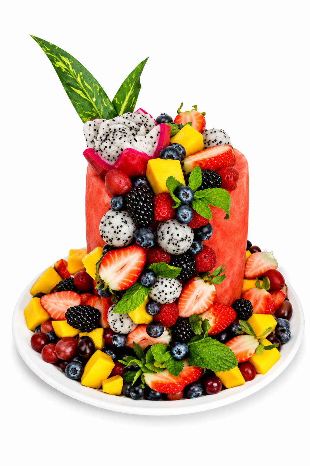 Single Layer Watermelon Cake
