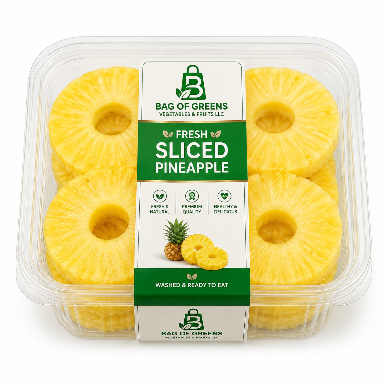 Fresh Sliced Pineapple