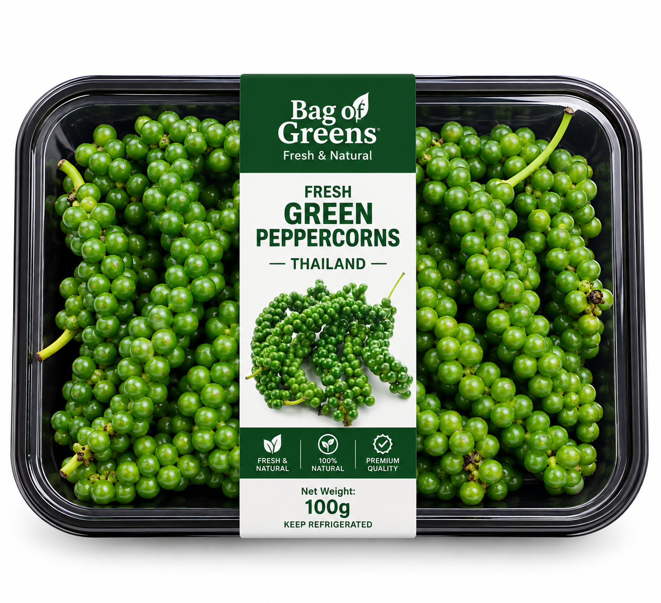 Fresh Green Peppercorns Thailand