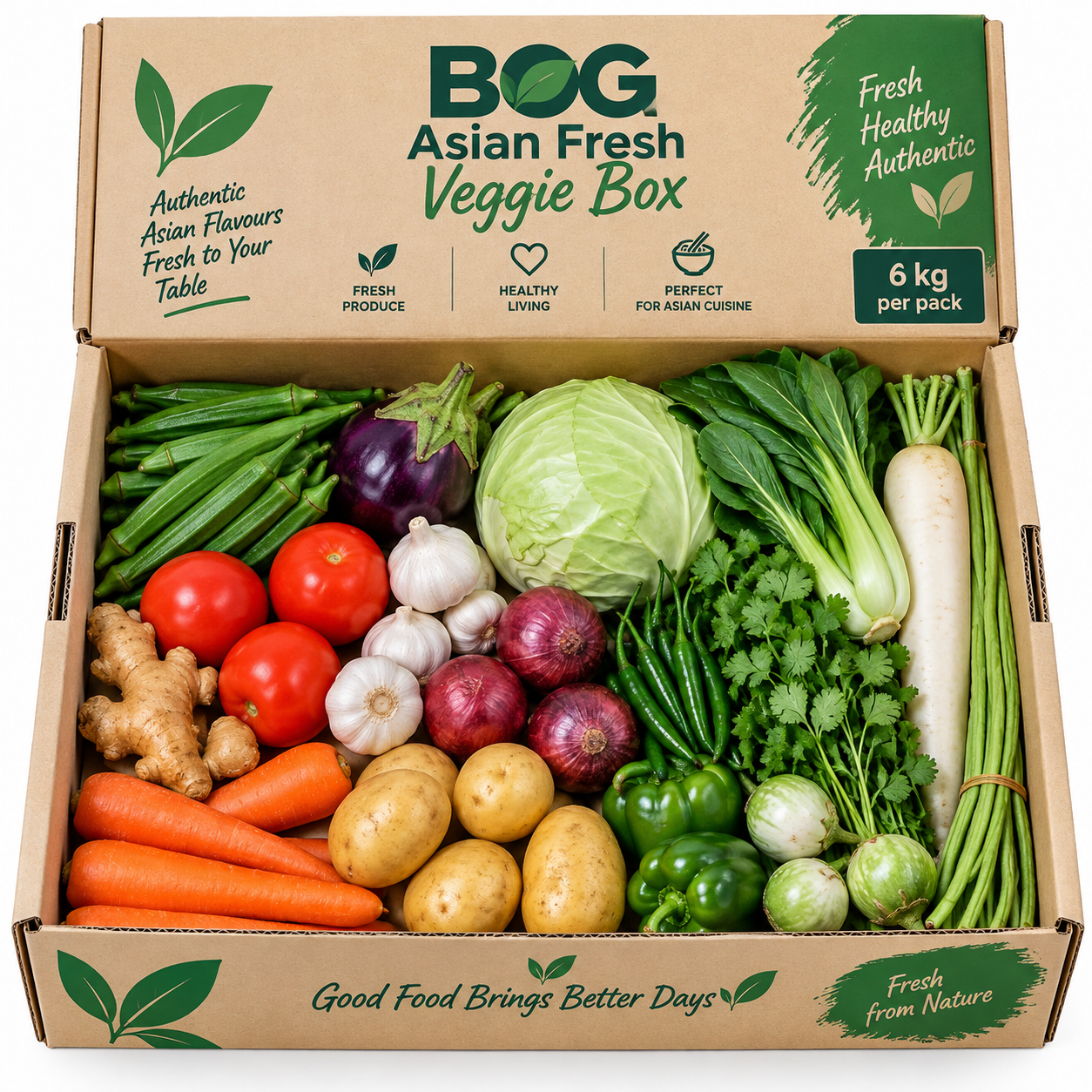 Asian Fresh Veggie Box - Bag of Green