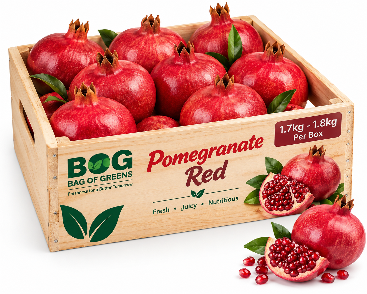 Pomegranate Red Box