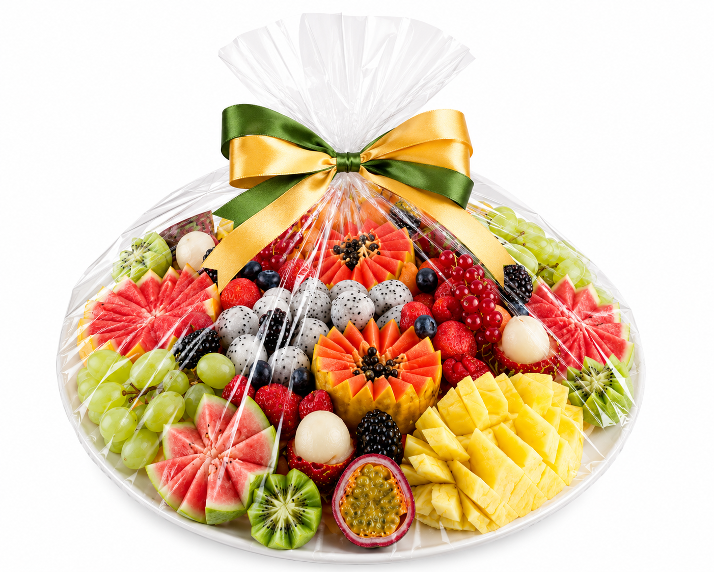 Fresh Mixed Fruits in White Plate 4 kg per pack