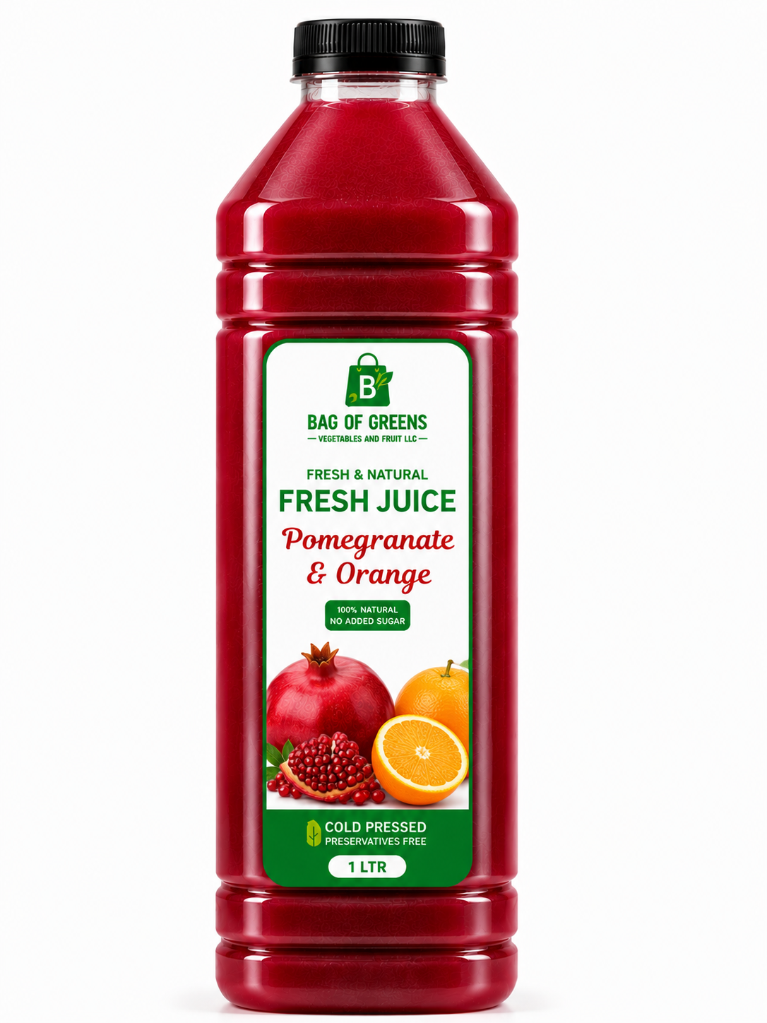 Fresh Juice pomegranate and orange