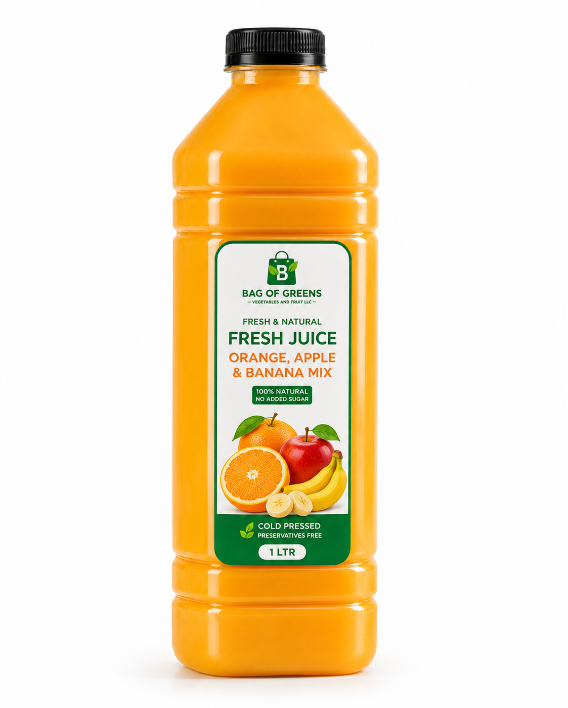 Fresh Juice Orange, apple and banana mix