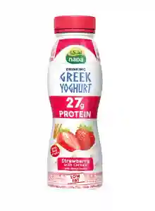 Nada Low Fat 27g Protein Strawberry Greek Yogurt Drink with Cereal