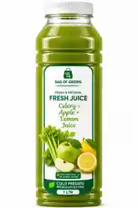Fresh Celery, Apple, Lemon Juice