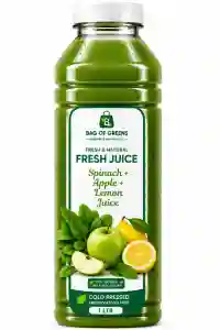 Fresh Spinach, Apple, Lemon Juice