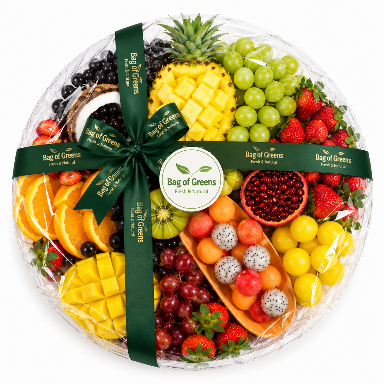 Grapes & Dragon Round Platter