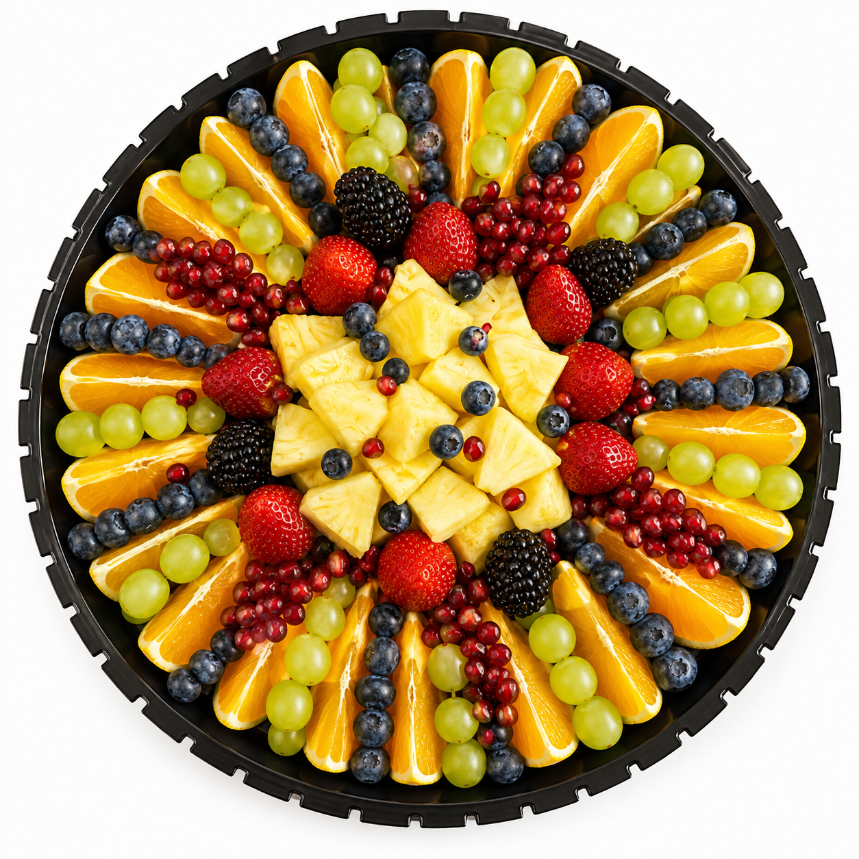 Orange & Grapes Round Platter