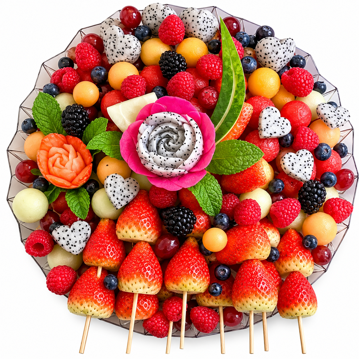 Fruit Platter with 10 Skewers