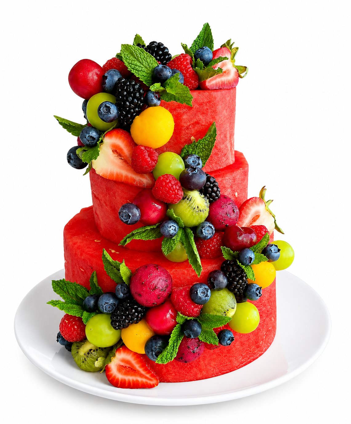 Festive Fruit Cake Tower