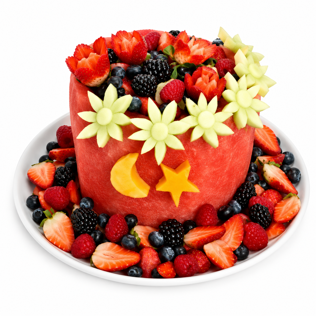 Single Layer Watermelon Cake