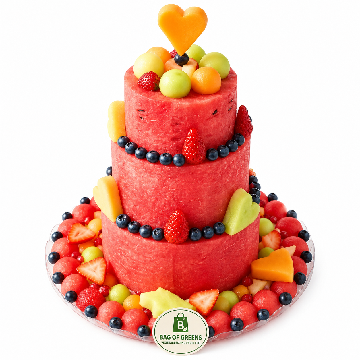 Summer Melon Cake 3 Tier - 30cm