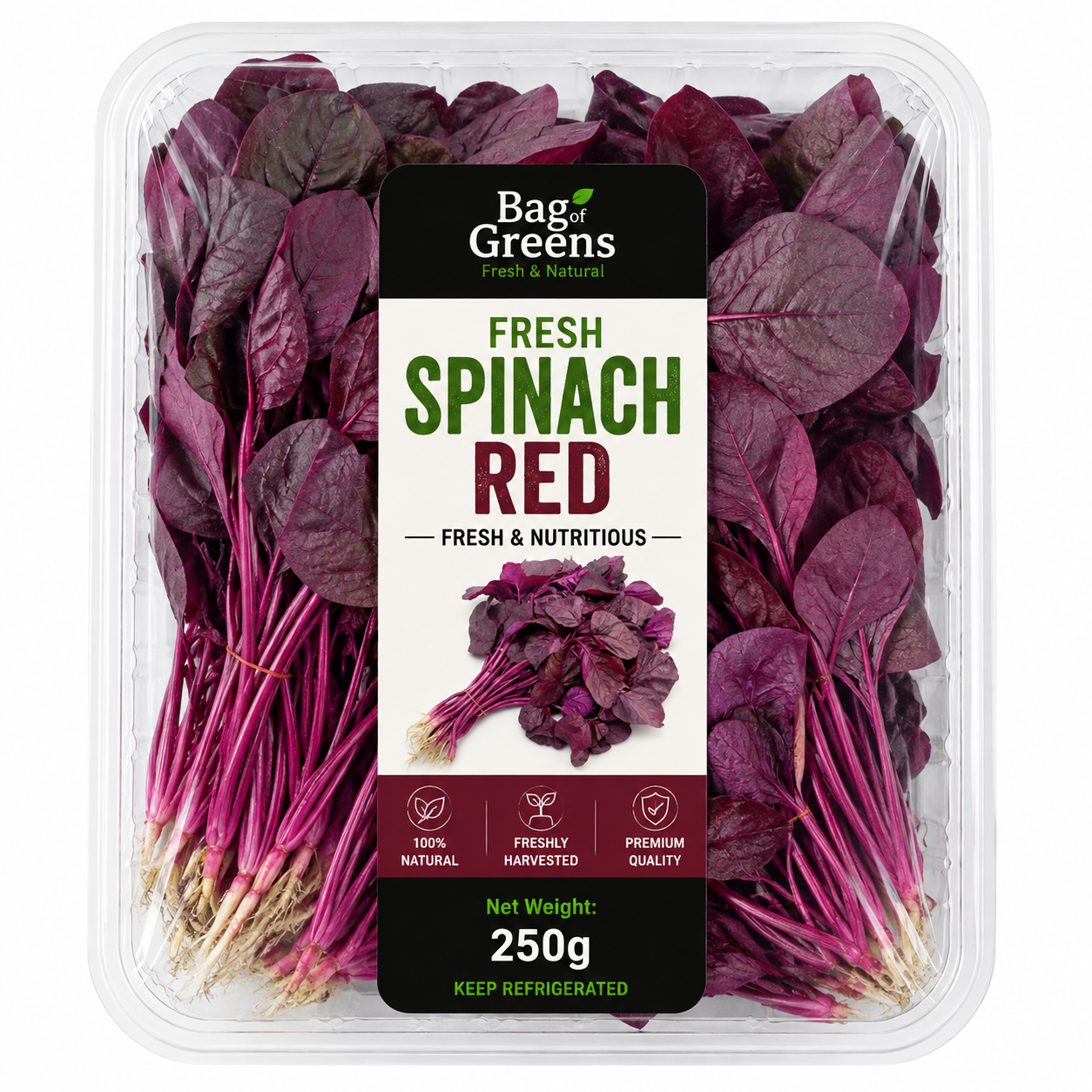 Fresh Spinach Red