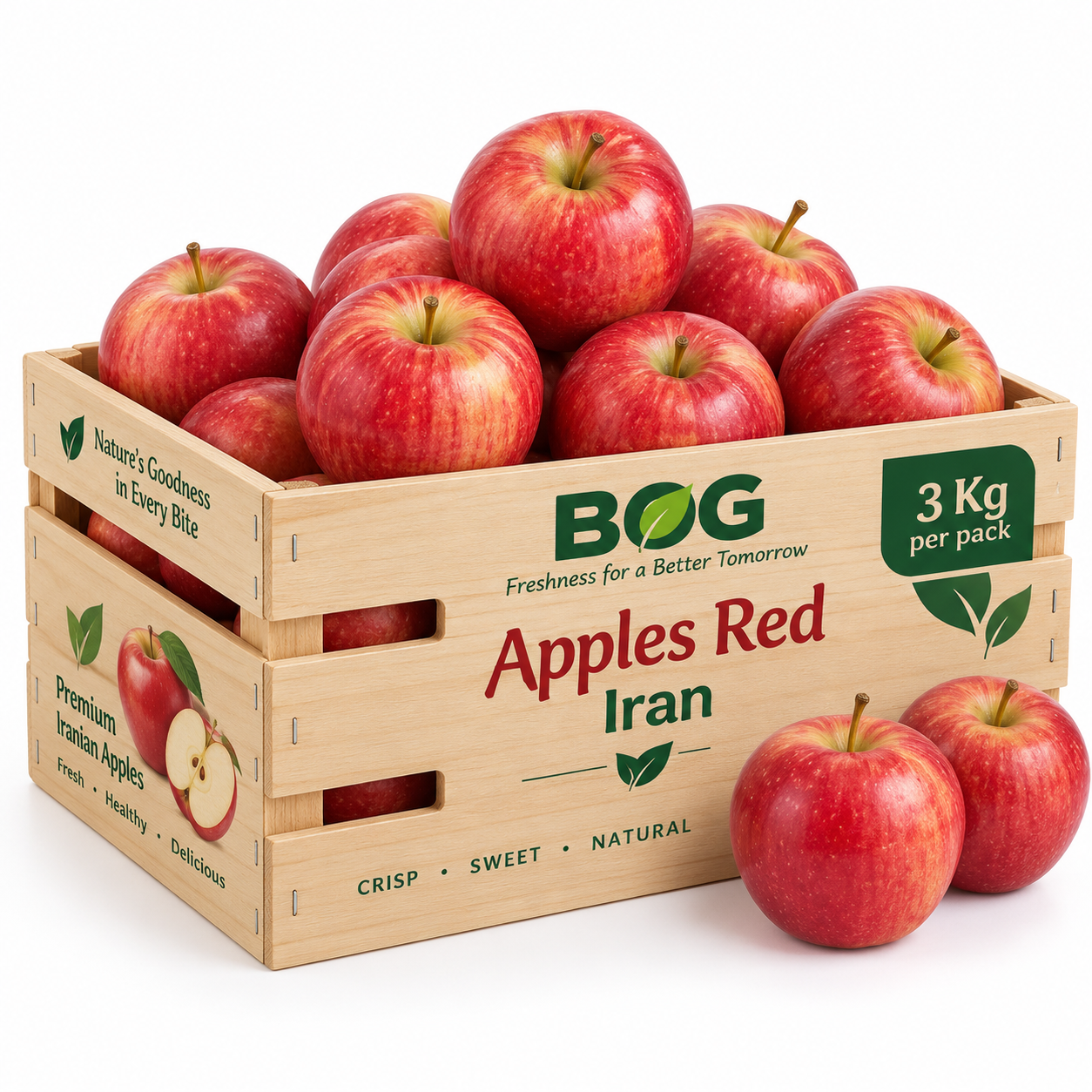 Apples Red Iran in a Box