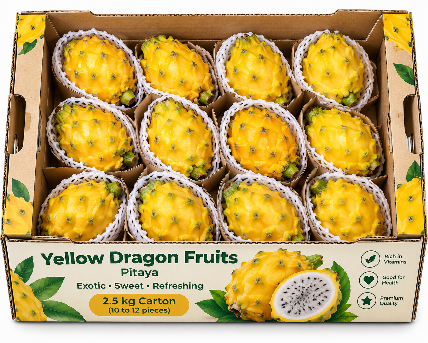 Yellow Dragon Fruits