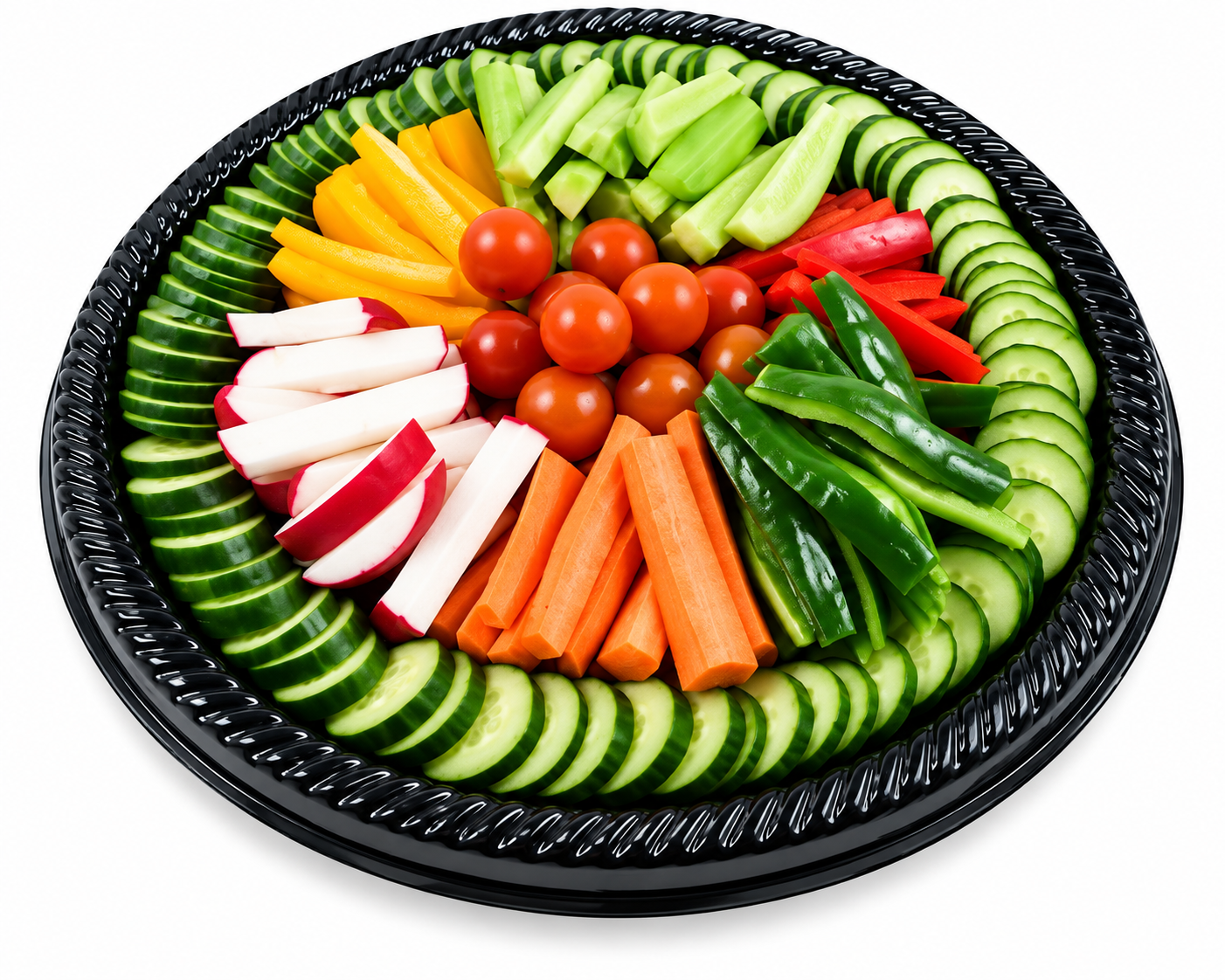 Mixed Round Vegetable Platter (28x28cm)